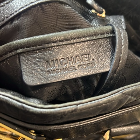 Michael Michael Kors Hamilton North South Tote in Black Studded Leather - Picture 16 of 16